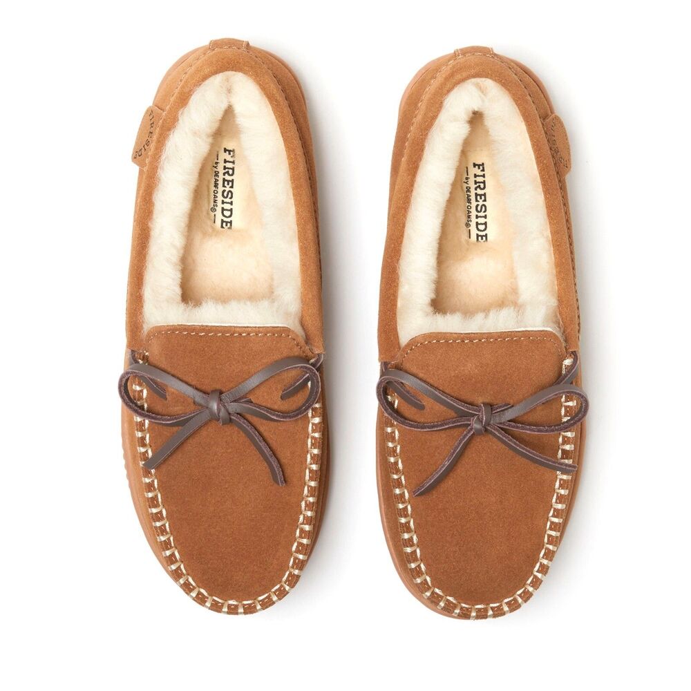 Fireside by Dearfoams Women's Alice Springs Genuine Shearling Slipper size 9 - Picture 3 of 5